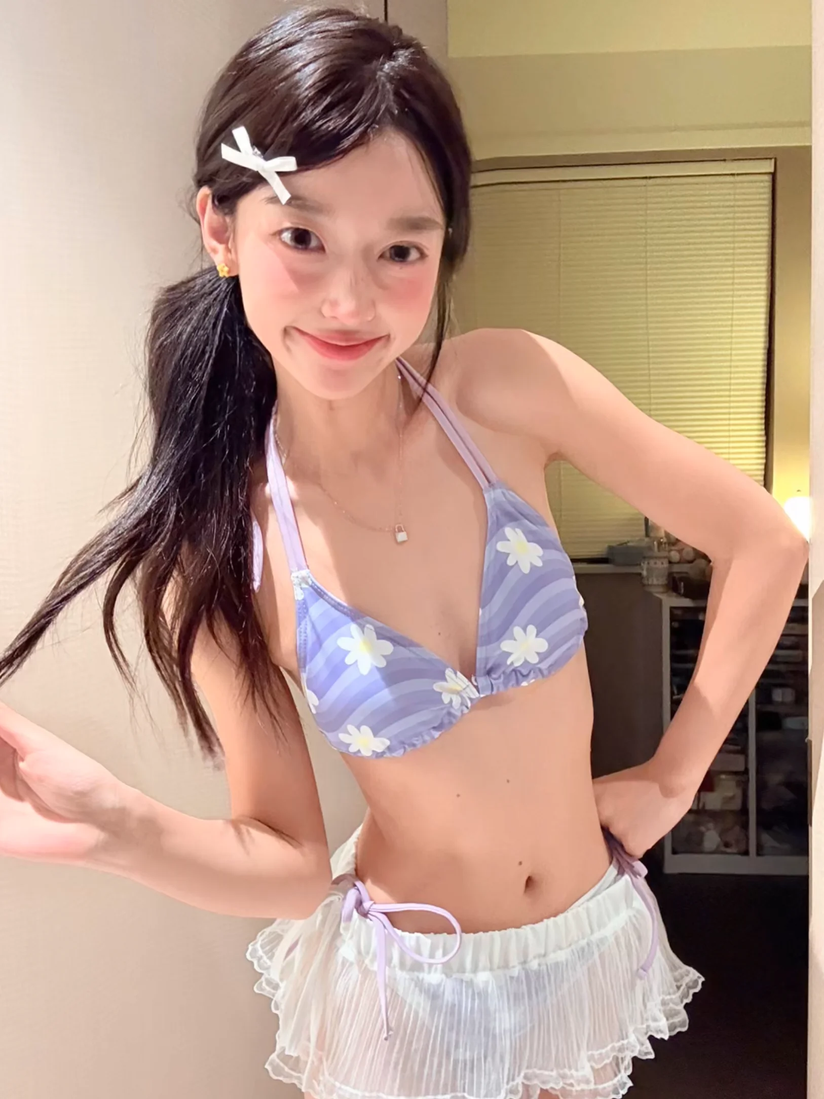 Новый купальник Pure Desire Sle из двух частей, женский, нежно-фиолетовый, для небольшой груди, пляжный, для отдыха, бикини для горячих источников, треугольный, раздельный, D...
Новый купальник Pure Desire Sle из двух частей, женский, нежно-фиолетовый, для небольшой груди, пляжный, для отдыха, бикини для горячих источников, треугольный, раздельный, D...