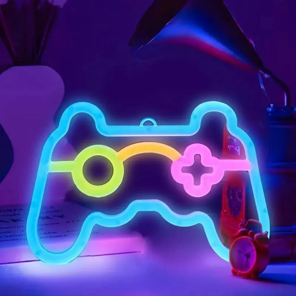 1 шт. USB светодиодная игровая консоль неоновый свет, игровой контроллер ночник, подходит для игровых комнат, вечеринок и украшения стен
1 шт. USB светодиодная игровая консоль неоновый свет, игровой контроллер ночник, подходит для игровых комнат, вечеринок и украшения стен