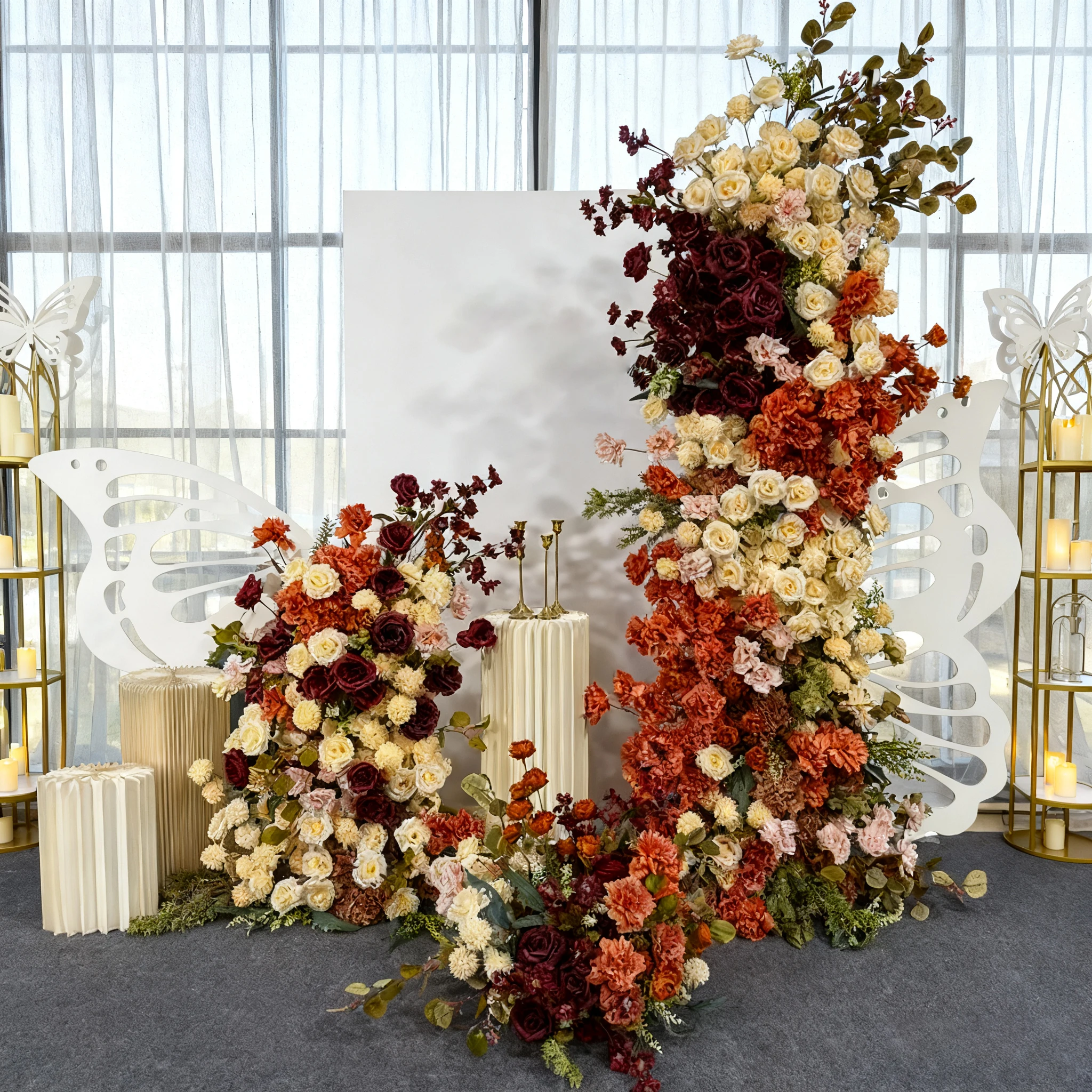 High Quality Wholesale Fine Waterproof Tropical Artificial Flower Arch For Beach Weddings And Island Celebrations
High Quality Wholesale Fine Waterproof Tropical Artificial Flower Arch For Beach Weddings And Island Celebrations