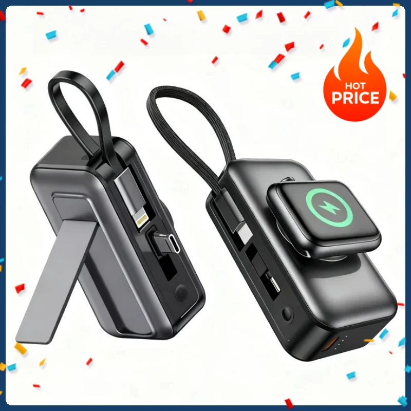 Магнитный беспроводной мини-банк питания PD20W с быстрой зарядкой для iPhone 17 16 Airpods для Apple Watch с разъемом кабеля USB C Powerbank
Магнитный беспроводной мини-банк питания PD20W с быстрой зарядкой для iPhone 17 16 Airpods для Apple Watch с разъемом кабеля USB C Powerbank