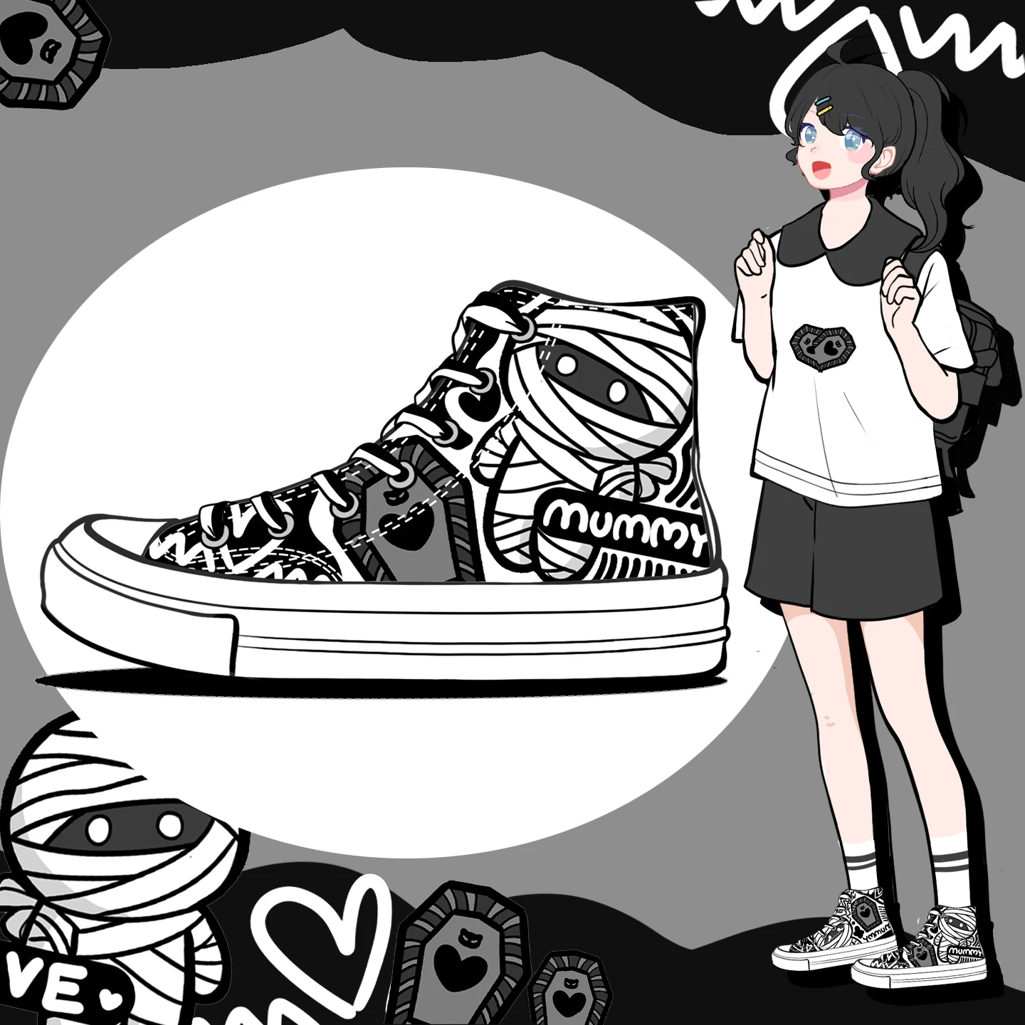 Amy and Michael Original Unique Design Graffiti Shoes Fashion Women Vulcanized Shoes Teenagers Unisex High Top Canvas Shoes
Amy and Michael Original Unique Design Graffiti Shoes Fashion Women Vulcanized Shoes Teenagers Unisex High Top Canvas Shoes