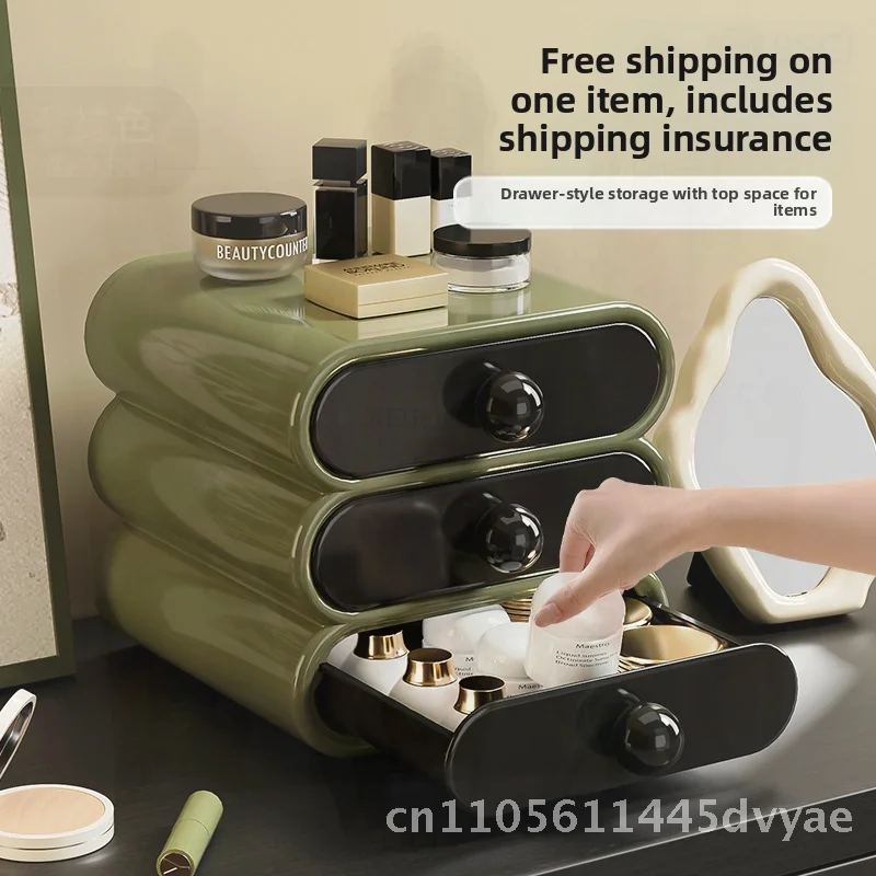 Large Capacity Cosmetic Storage Box Household Dressing Table Desktop Organizer Cabinet Drawer-Type in Cream White Black Pink
Large Capacity Cosmetic Storage Box Household Dressing Table Desktop Organizer Cabinet Drawer-Type in Cream White Black Pink