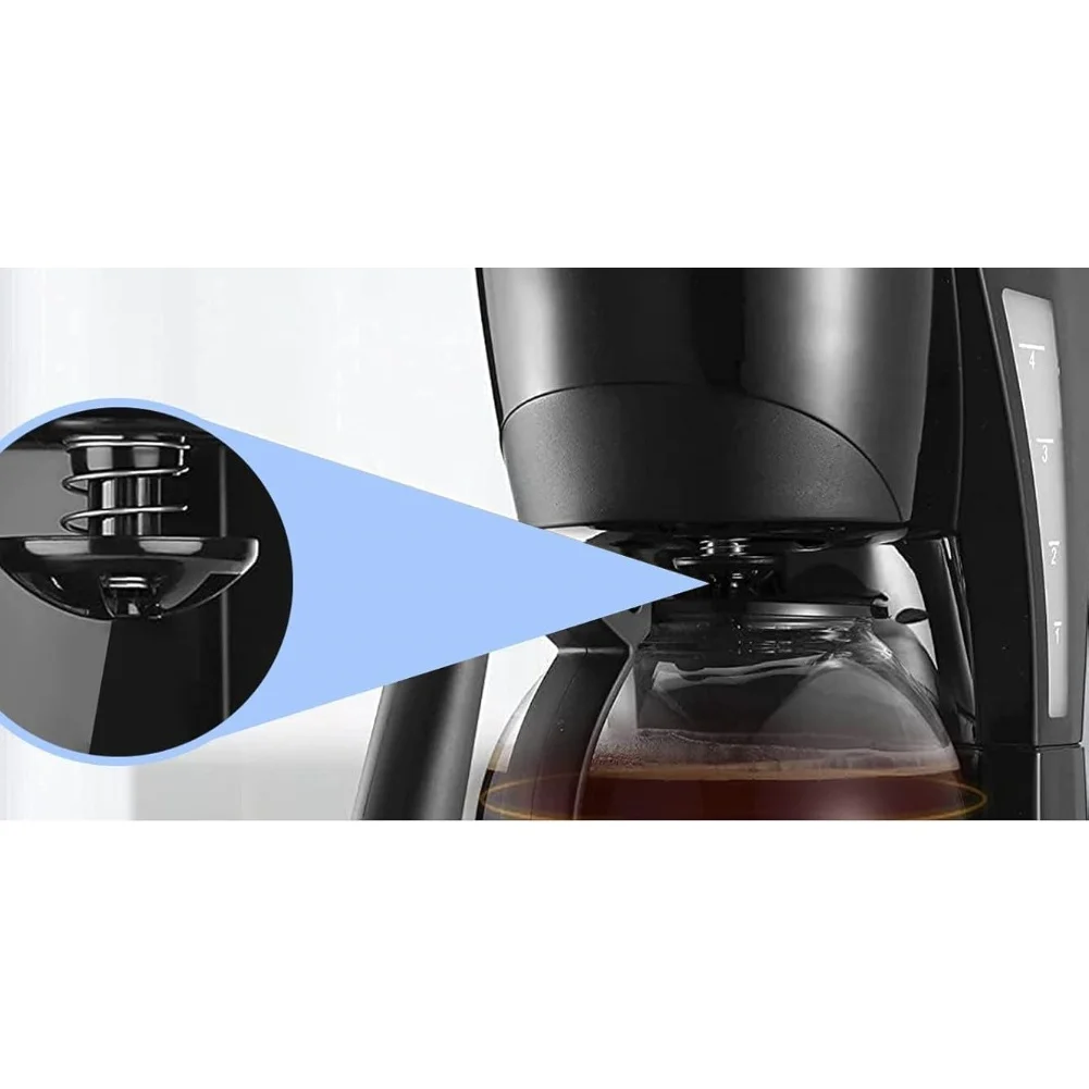 Spring Loaded Stopper Kit for Coffeemakers Compatible with Most 4 to 12 Cup Drip Machines Easy Installation Material
Spring Loaded Stopper Kit for Coffeemakers Compatible with Most 4 to 12 Cup Drip Machines Easy Installation Material