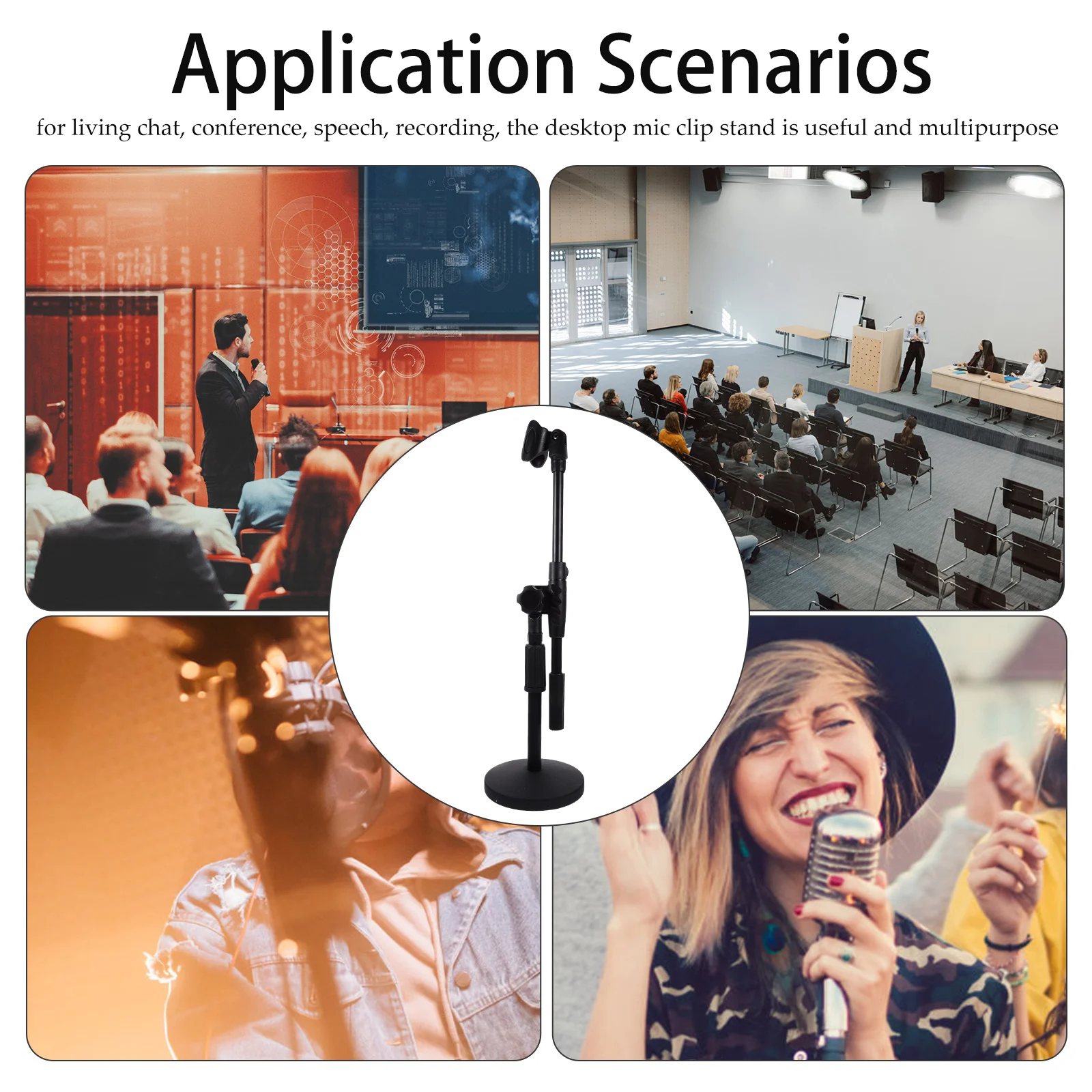 Adjustable Desktop Microphone Stand Universal Mount Metal Mic Support Rack Home Office Conference Live Broadcast Stable Non-Slip
Adjustable Desktop Microphone Stand Universal Mount Metal Mic Support Rack Home Office Conference Live Broadcast Stable Non-Slip