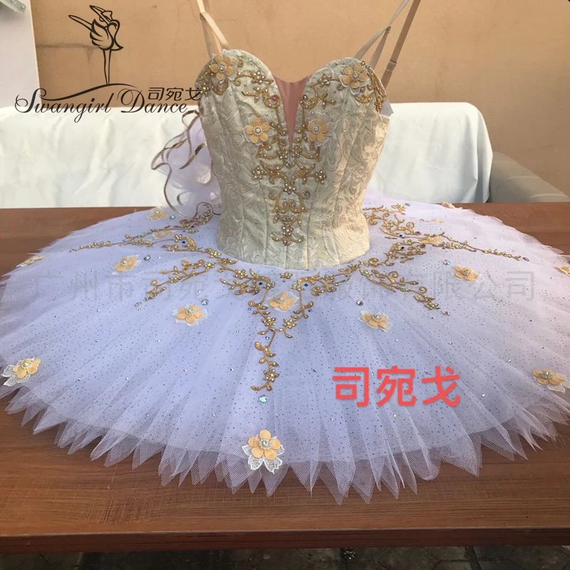 Cream White Custom Made Professional Tutu Adult Classical Pancake Costumes Tutu Dress BT4002
Cream White Custom Made Professional Tutu Adult Classical Pancake Costumes Tutu Dress BT4002