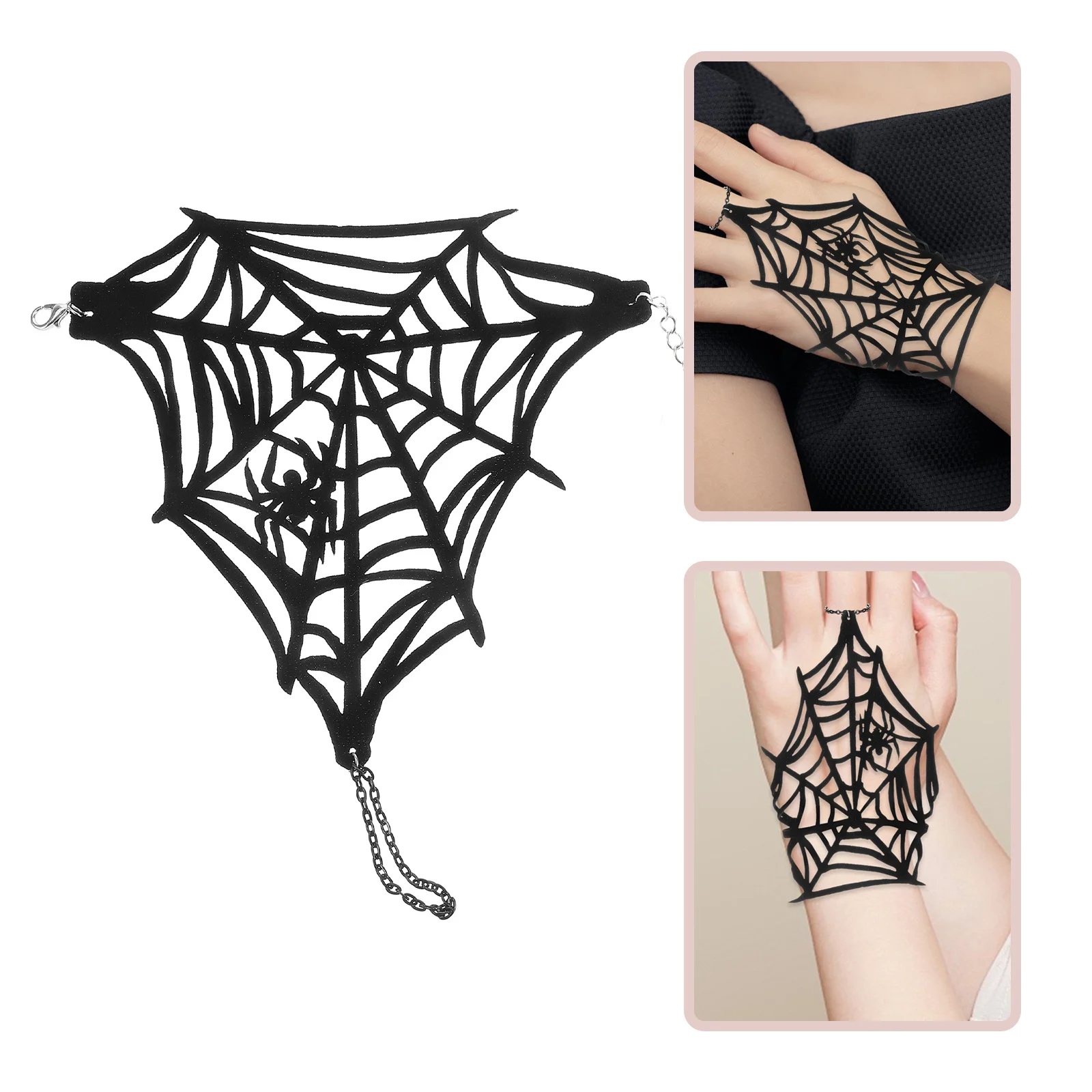Spider Web Fingerless Glove Halloween Steampunk Wristband Punk Style Accessory Adjustable Size Vintage Inspired
Spider Web Fingerless Glove Halloween Steampunk Wristband Punk Style Accessory Adjustable Size Vintage Inspired