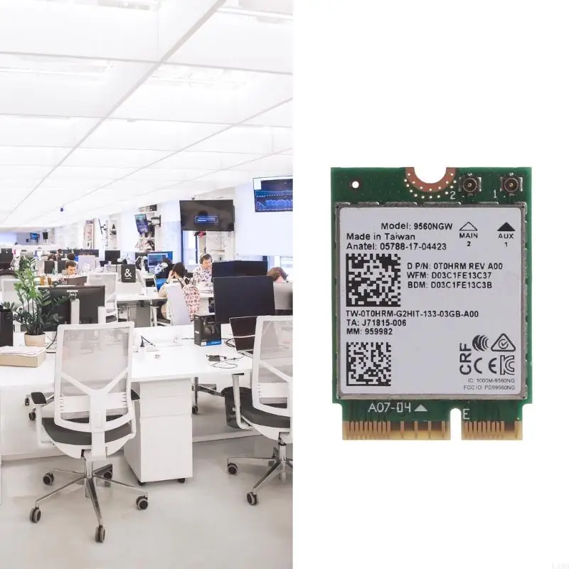 L4MD For Intel 9560NGW WiFi Card Dual Band 802.11ac M.2 Wi-Fi Bluletooth Adapter for Dell Computer
L4MD For Intel 9560NGW WiFi Card Dual Band 802.11ac M.2 Wi-Fi Bluletooth Adapter for Dell Computer
