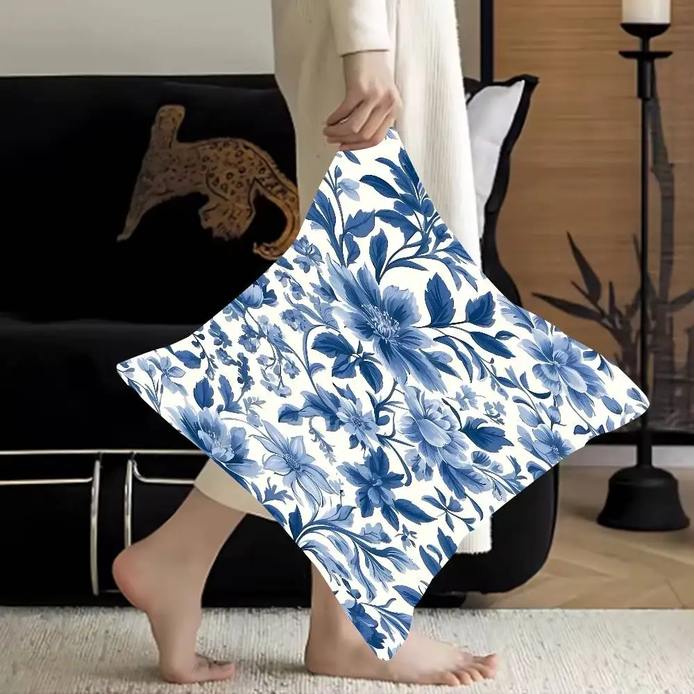 Blue Floral Porcelain - Style Pillow Anime Pillow Sofa Bed Head Pillow Cover Cushion Cover 45x45 Cm Fashion
Blue Floral Porcelain - Style Pillow Anime Pillow Sofa Bed Head Pillow Cover Cushion Cover 45x45 Cm Fashion