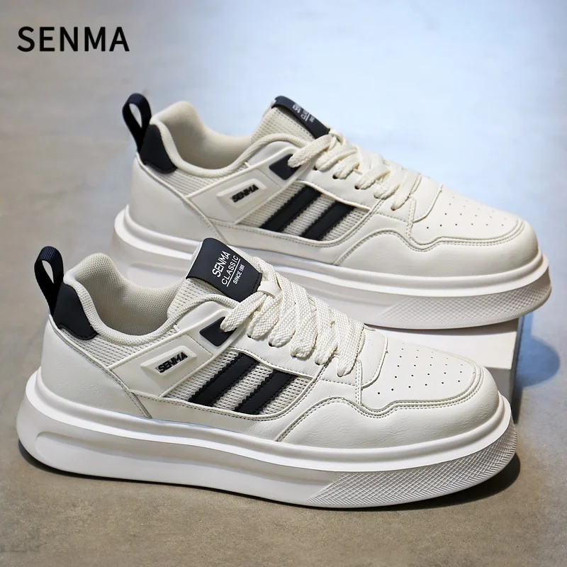 SENMA Men's Casual Shoes Thick Soled Leather Small White Shoes Men's Trendy Soft Sole Board Shoes Plus Size Men's Footwear
SENMA Men's Casual Shoes Thick Soled Leather Small White Shoes Men's Trendy Soft Sole Board Shoes Plus Size Men's Footwear