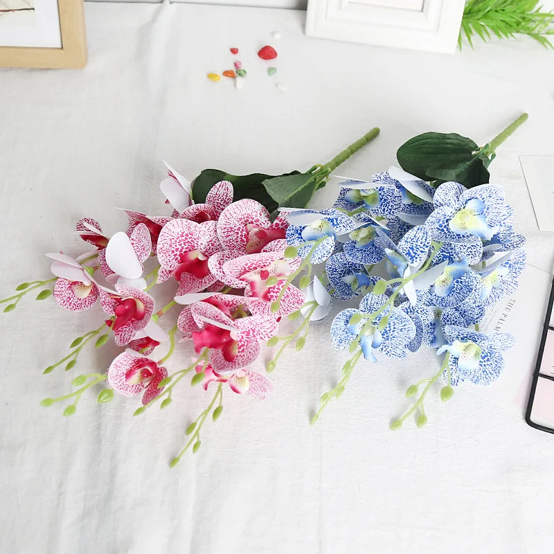 Simulated Flower 5-Fork Film Butterfly Orchid Fake Flower Wedding Photography Home Decoration Tactile Feel Vase Arrangement
Simulated Flower 5-Fork Film Butterfly Orchid Fake Flower Wedding Photography Home Decoration Tactile Feel Vase Arrangement