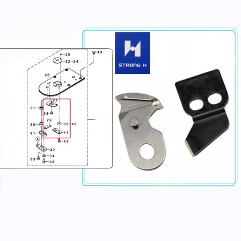 Movable/Fixed Knife For JUKI LK-1850 1900 1900A Bartacking Sewing Machine Accessory Thread Cut Blade B2421-280-0A0 B2424-280-000
Movable/Fixed Knife For JUKI LK-1850 1900 1900A Bartacking Sewing Machine Accessory Thread Cut Blade B2421-280-0A0 B2424-280-000