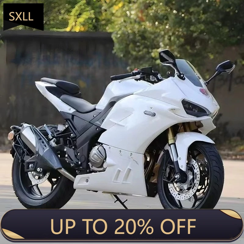 SXLL White high-speed long-distance racing electric motorcycle, sporty design, equipped with a powerful electric motor, suitable
SXLL White high-speed long-distance racing electric motorcycle, sporty design, equipped with a powerful electric motor, suitable