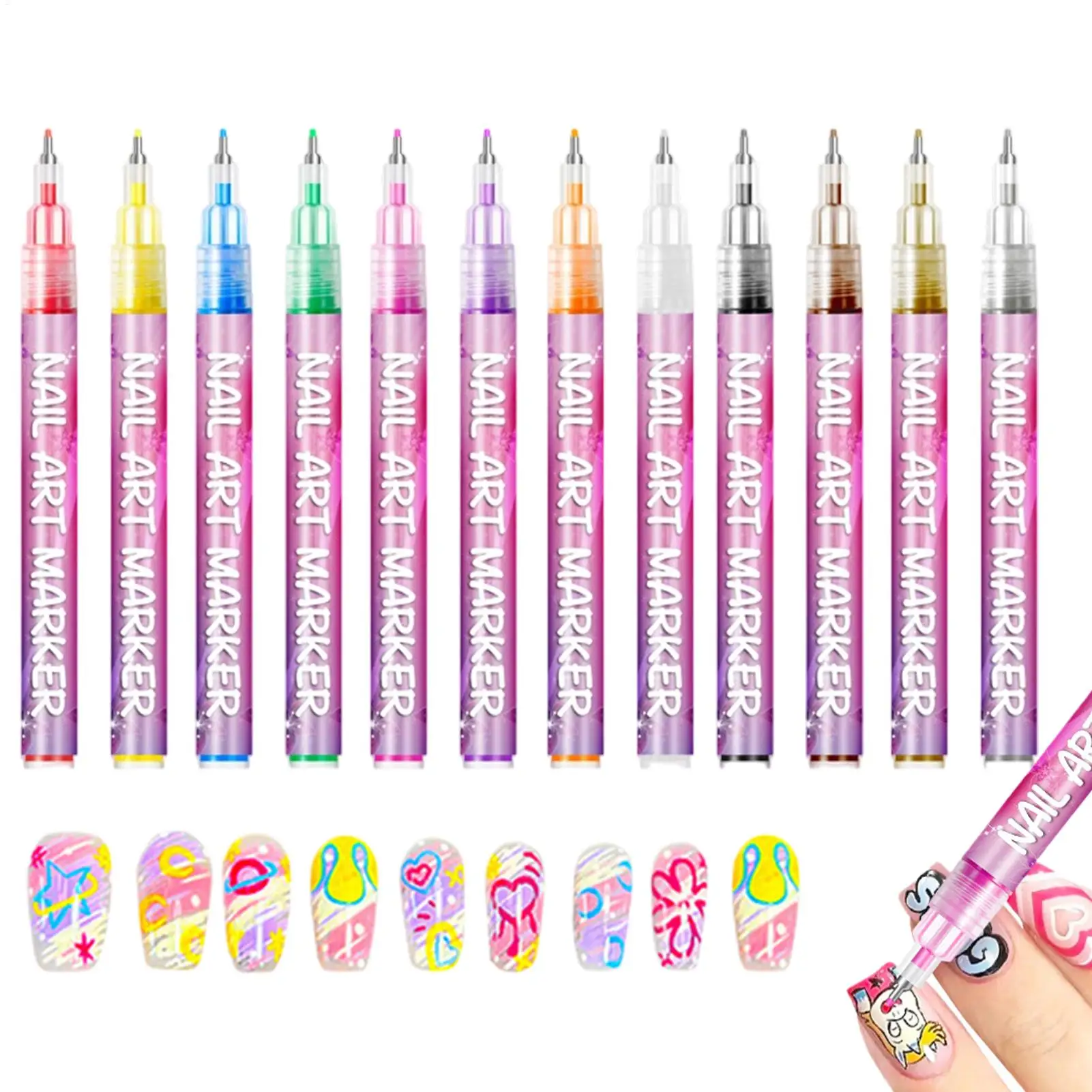 12-цветные ручки для ногтей, портативные ручки для рисования ногтей, инструменты для украшения, рисунок, красота ногтей для детей, художественная практика, салон, маникюр, дом, женщины
12-цветные ручки для ногтей, портативные ручки для рисования ногтей, инструменты для украшения, рисунок, красота ногтей для детей, художественная практика, салон, маникюр, дом, женщины
