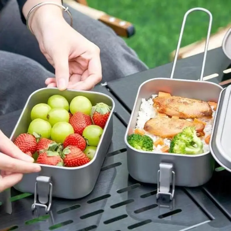 G92F Metal Alloy Camping Bentos Container Lunch Box With Folding Handle Cookware
G92F Metal Alloy Camping Bentos Container Lunch Box With Folding Handle Cookware