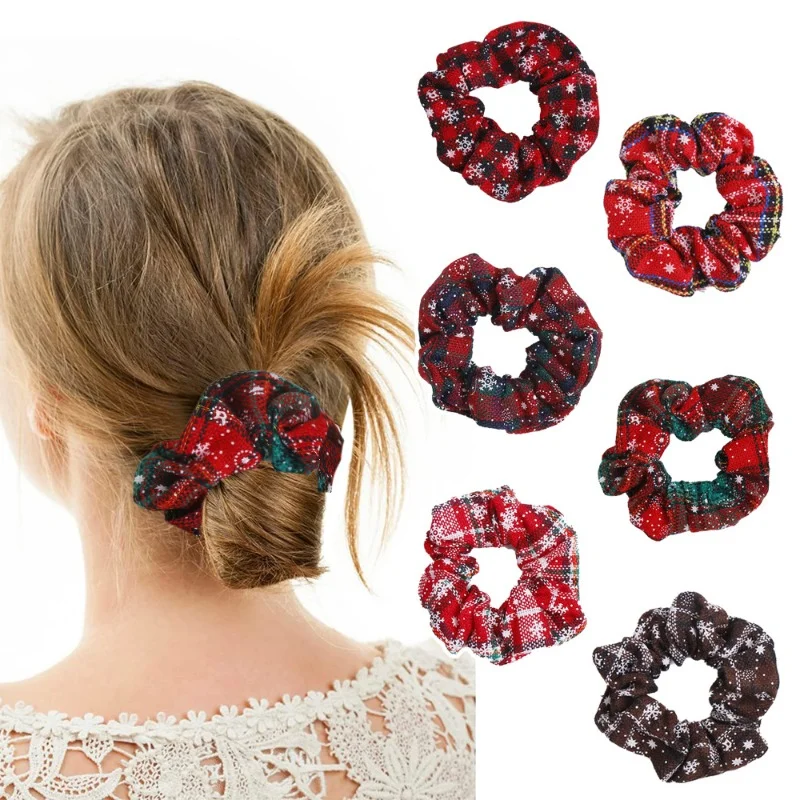 Christmas Snowflake Fabric Hair Rope for Woman Retro Fashion High Ponytail Hair Tie Cute Girl Does Not Hurt The Hair Scrunchie
Christmas Snowflake Fabric Hair Rope for Woman Retro Fashion High Ponytail Hair Tie Cute Girl Does Not Hurt The Hair Scrunchie