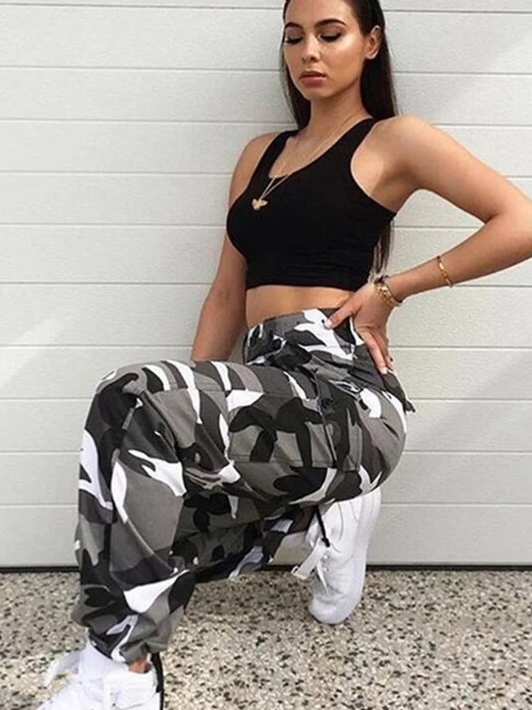 Women High Waist Camouflage Pants Fashion Pantalon Femme Trouser Ankle-Length Sweatpants Cotton Streetwear Camo Pants
Women High Waist Camouflage Pants Fashion Pantalon Femme Trouser Ankle-Length Sweatpants Cotton Streetwear Camo Pants