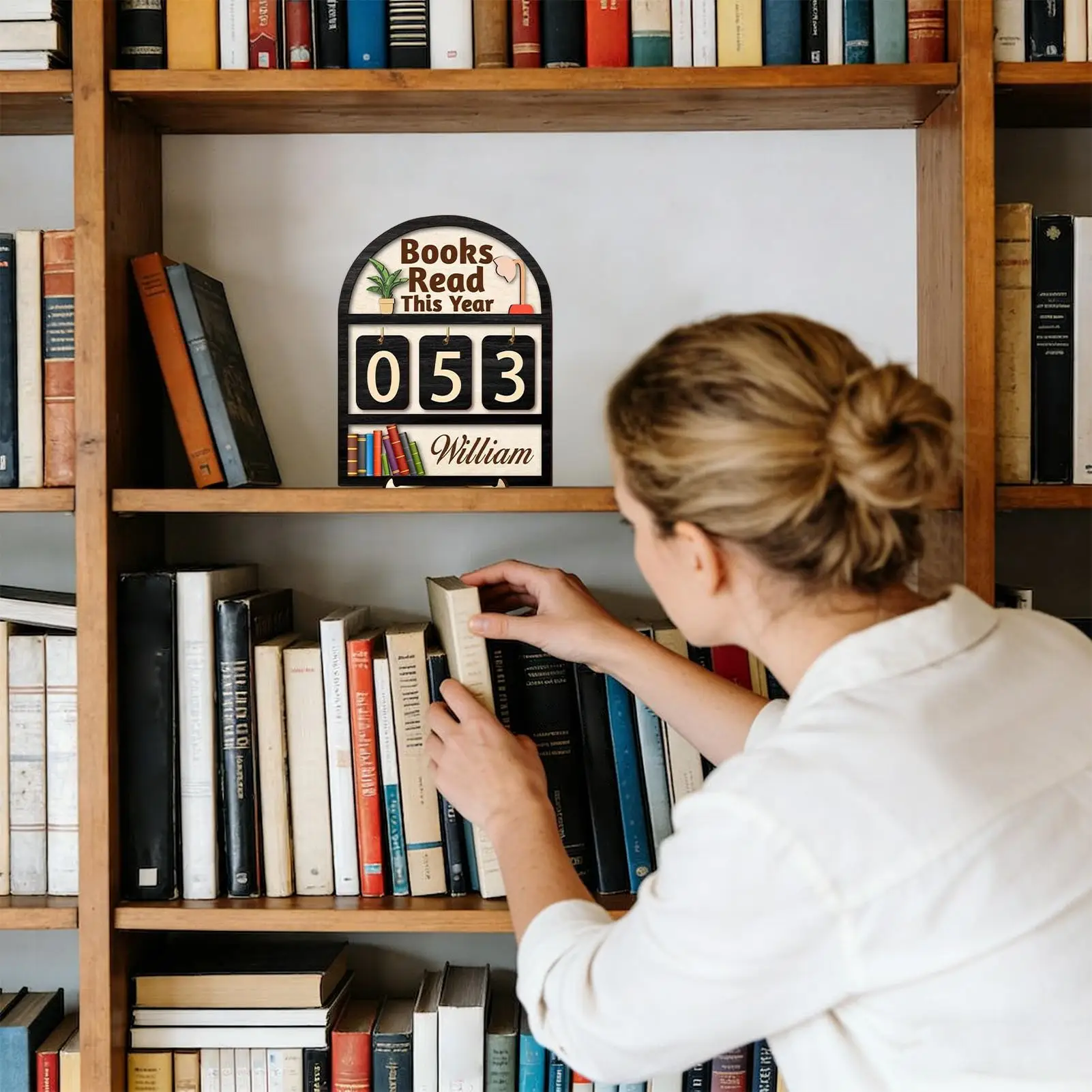 Деревянная настольная табличка «Количество прочитанных книг: до 999» для дома, спальни, кабинета, рабочего места, библиотеки, книжной полки, углового места
Деревянная настольная табличка «Количество прочитанных книг: до 999» для дома, спальни, кабинета, рабочего места, библиотеки, книжной полки, углового места