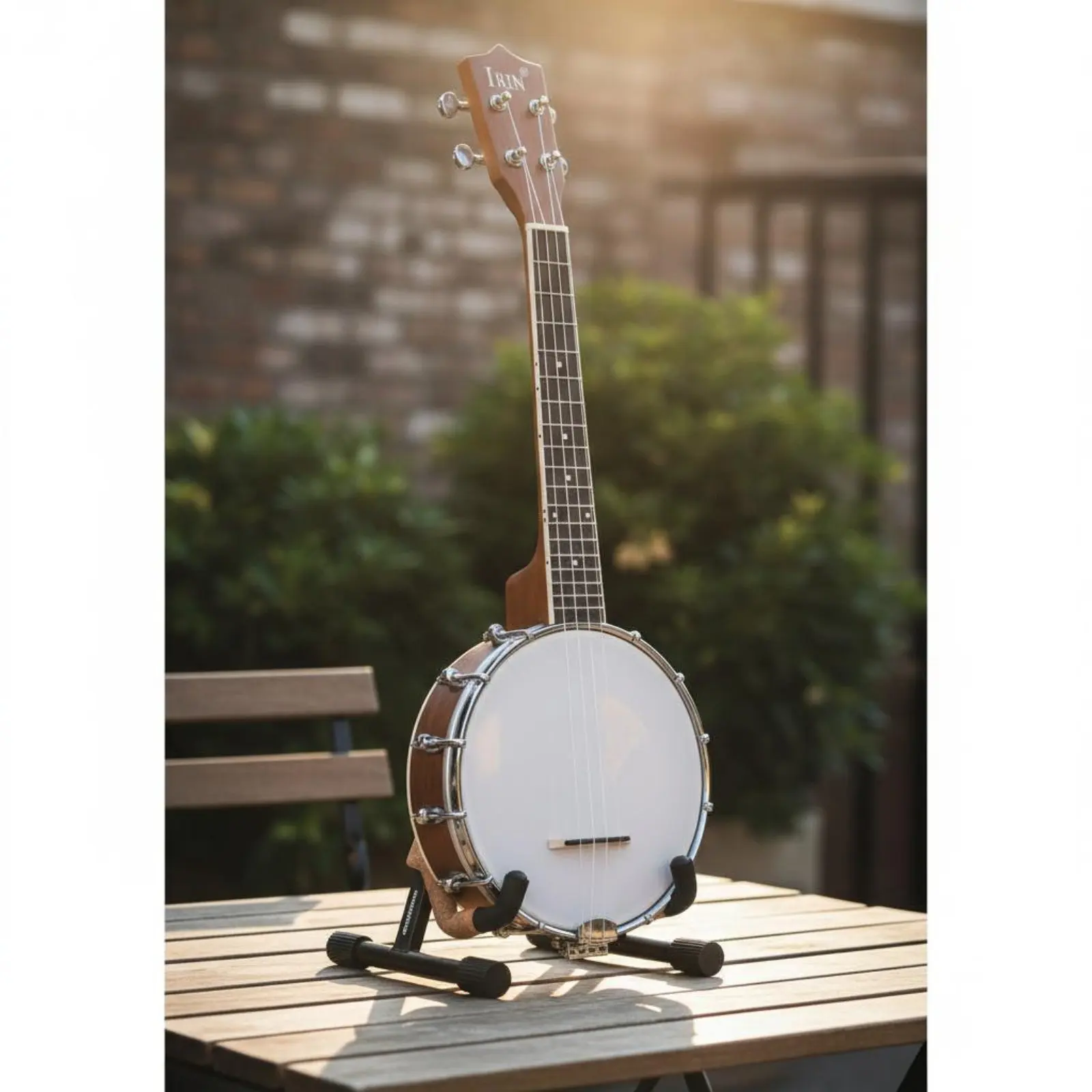 24 Inch Banjo Portable 4-String Banjo Stringed Instrument Lightweight Long-Lasting Wood Body for Beginners
24 Inch Banjo Portable 4-String Banjo Stringed Instrument Lightweight Long-Lasting Wood Body for Beginners