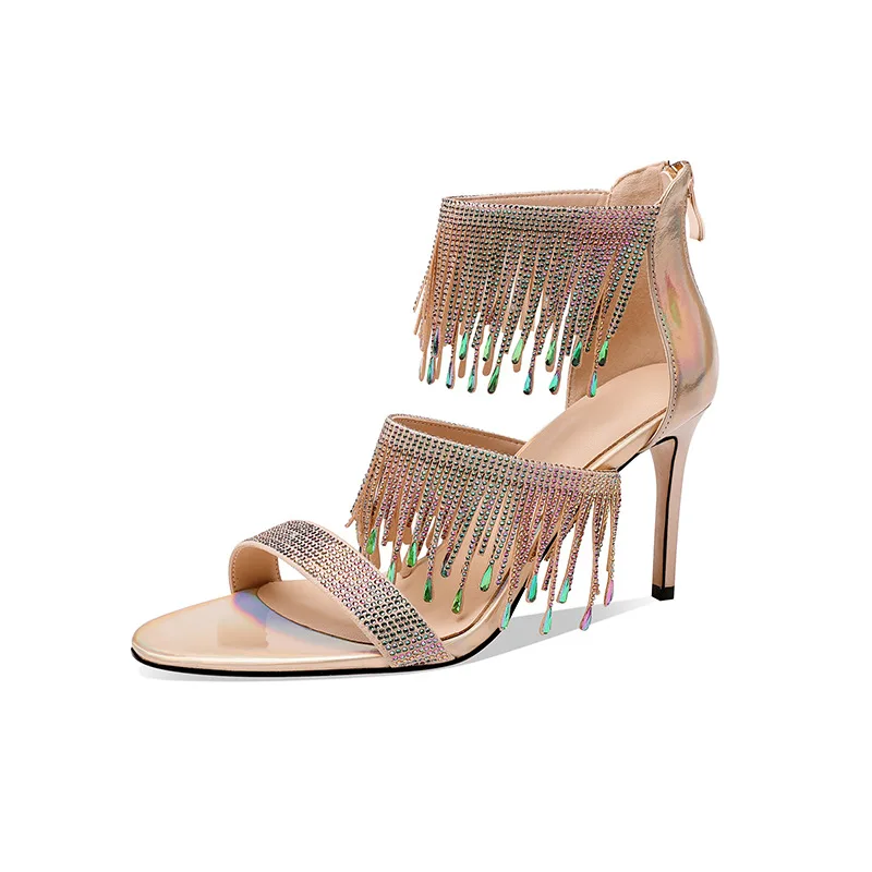 Summer New Style Fringe Sandals Round Toe High Heels Hollow Elegant Pumps Party Fashion Women Shoes
Summer New Style Fringe Sandals Round Toe High Heels Hollow Elegant Pumps Party Fashion Women Shoes