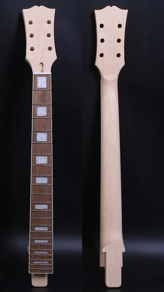 Yinfente Electric 22 Fret Guitar Neck 24.75 Inch Block Inlay Rosewood Fretboard for 335 Kit Part Set in Unfinished Guitar Parts
Yinfente Electric 22 Fret Guitar Neck 24.75 Inch Block Inlay Rosewood Fretboard for 335 Kit Part Set in Unfinished Guitar Parts