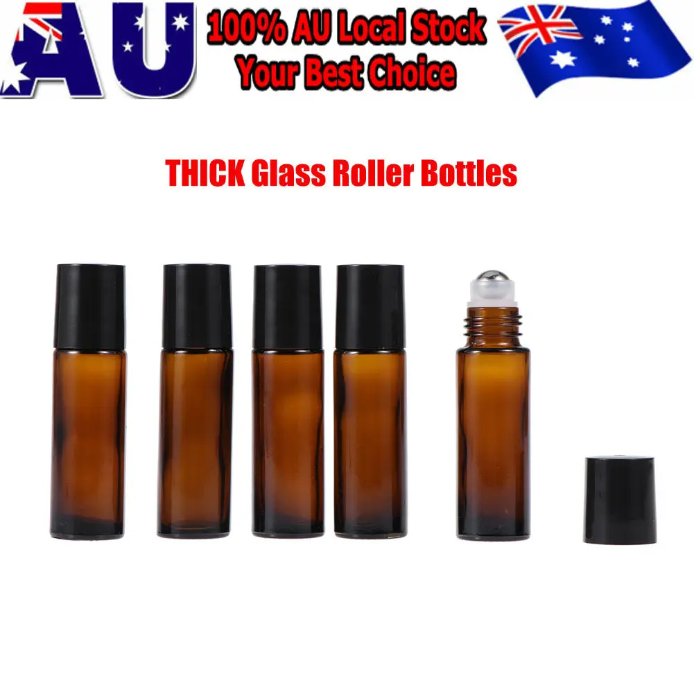 24Pcs 10Ml Glass Roller Bottles Amber Refillable Travel Size Essential Oil Perfume Roll on Bottles with Stainless Steel Ball
24Pcs 10Ml Glass Roller Bottles Amber Refillable Travel Size Essential Oil Perfume Roll on Bottles with Stainless Steel Ball