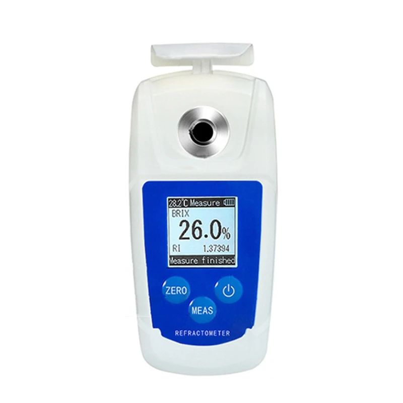 Digital Refractometer Sugar Meter Refractometer Digital Fruit Sugar Meter Juice Drinks Measuring Range 0-55%
Digital Refractometer Sugar Meter Refractometer Digital Fruit Sugar Meter Juice Drinks Measuring Range 0-55%