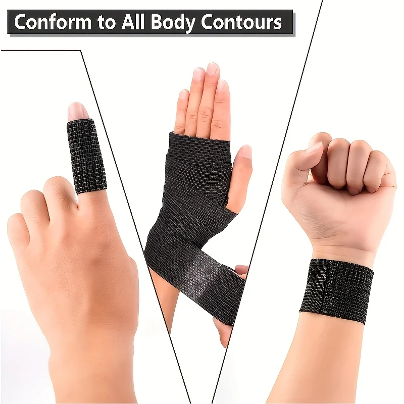 12-Pack Breathable Elastic Self-Adhesive Bandages- 0.98*78.0inch, Ideal for Wrists, Ankles, Elbows, Knees- Black, White, Light Beige
12-Pack Breathable Elastic Self-Adhesive Bandages- 0.98*78.0inch, Ideal for Wrists, Ankles, Elbows, Knees- Black, White, Light Beige