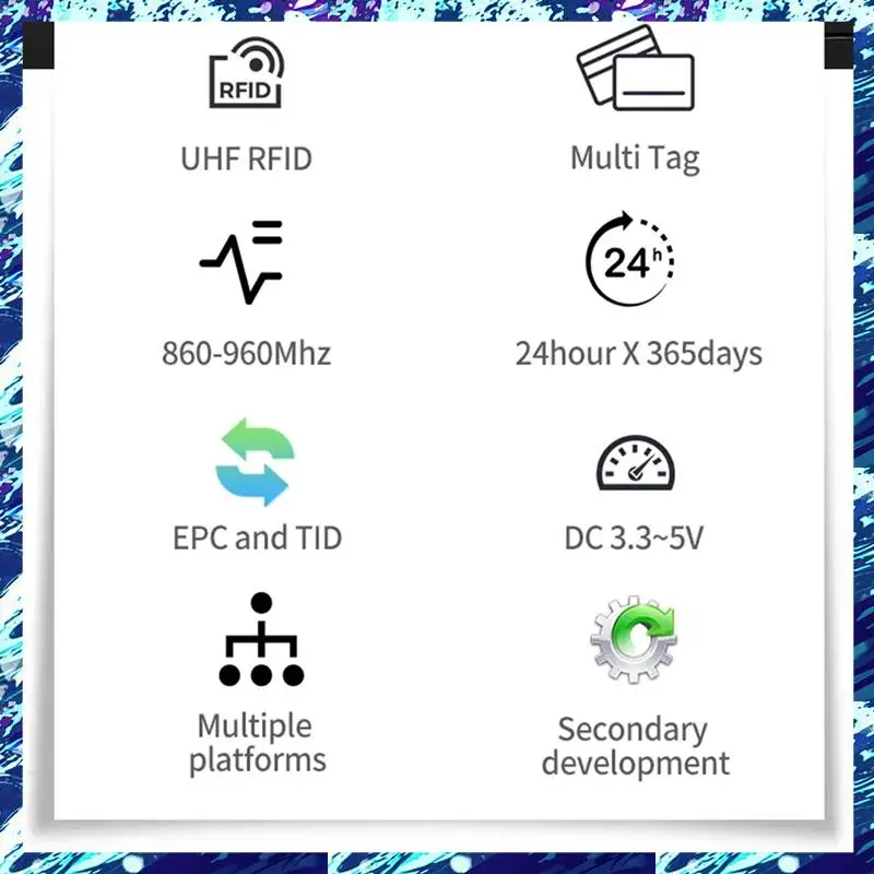 CEA 35X35 мм 1Dbi Интегрированная антенна 868-928 МГц Универсальный UHF RFID-модуль (1Dbi США) Прочный Простая установка
CEA 35X35 мм 1Dbi Интегрированная антенна 868-928 МГц Универсальный UHF RFID-модуль (1Dbi США) Прочный Простая установка