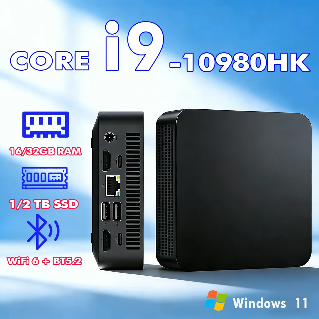 2026 Core i9-10980HK Portable Mini PC Computer Windows 11 16GB/32GB DDR4 1/2TB SSD Gaming Computer WiFi 6 USB office Desktop
2026 Core i9-10980HK Portable Mini PC Computer Windows 11 16GB/32GB DDR4 1/2TB SSD Gaming Computer WiFi 6 USB office Desktop