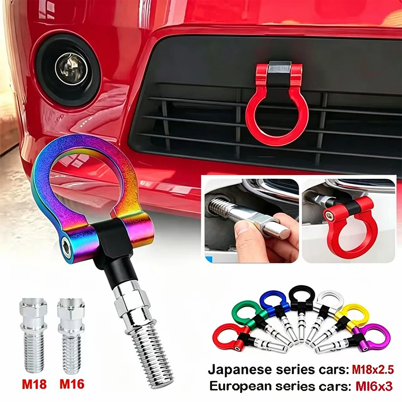 Universal Racing Tow Hook Front Rear Car Trailer Hook Car traction hook for M16 European Cars M18 Japanese Cars Multiple colors
Universal Racing Tow Hook Front Rear Car Trailer Hook Car traction hook for M16 European Cars M18 Japanese Cars Multiple colors