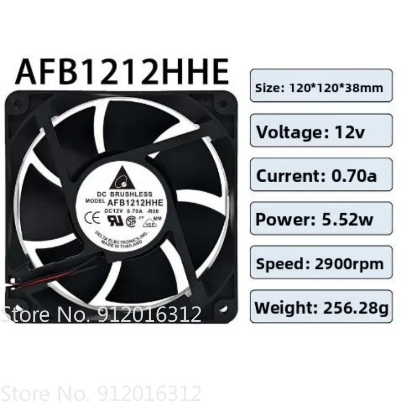 New Cooler Fan for Delta AFB1212SHE/VHE/HHE/GHE Chassis Cooling Fan 12038 12V 12CM QFR1212GHE
New Cooler Fan for Delta AFB1212SHE/VHE/HHE/GHE Chassis Cooling Fan 12038 12V 12CM QFR1212GHE