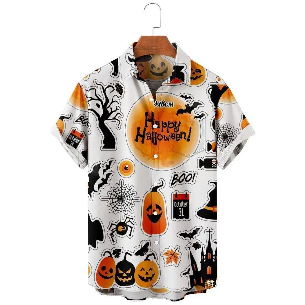 loween Pumpkin Digital Print ort Sve irt Men's Fun Par irt Loose Fit Polyester Breathable Casual irt
loween Pumpkin Digital Print ort Sve irt Men's Fun Par irt Loose Fit Polyester Breathable Casual irt