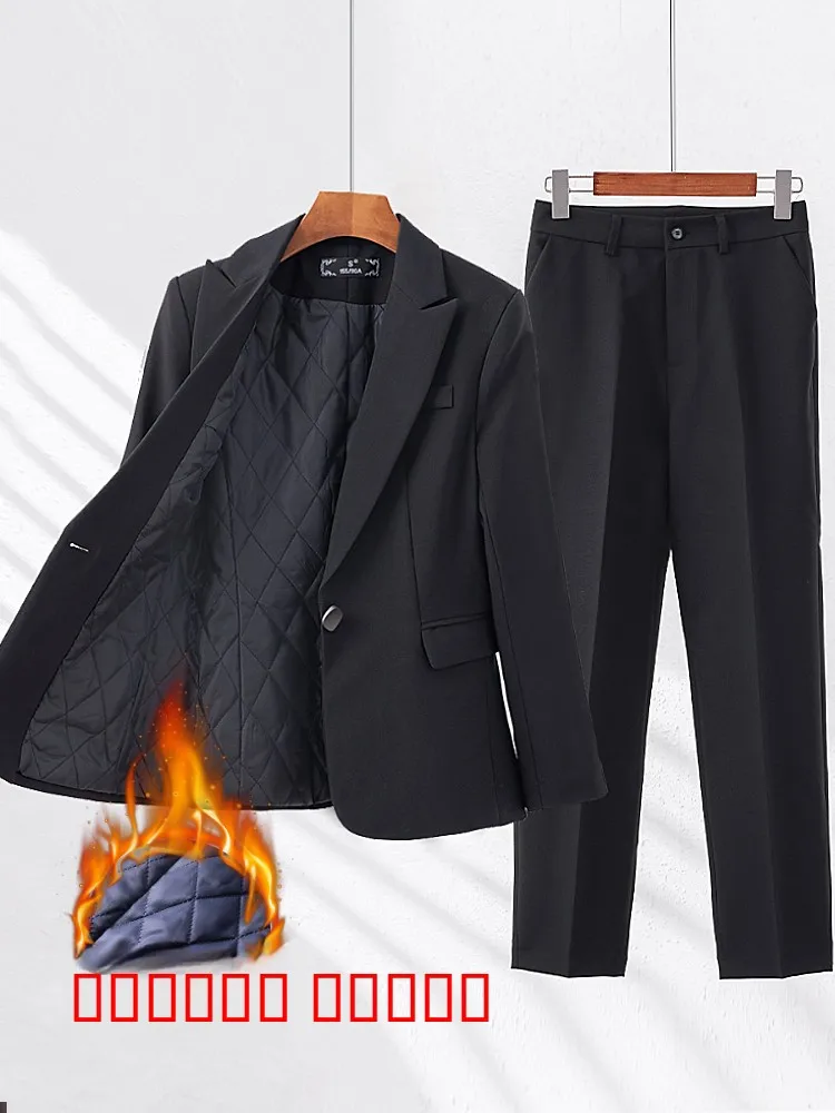 Thiened Cotton Women's Suit Jaet Winter Profional Interview Formal Workwear Hotel Manager orm Commute Sle Polyes...
Thiened Cotton Women's Suit Jaet Winter Profional Interview Formal Workwear Hotel Manager orm Commute Sle Polyes...