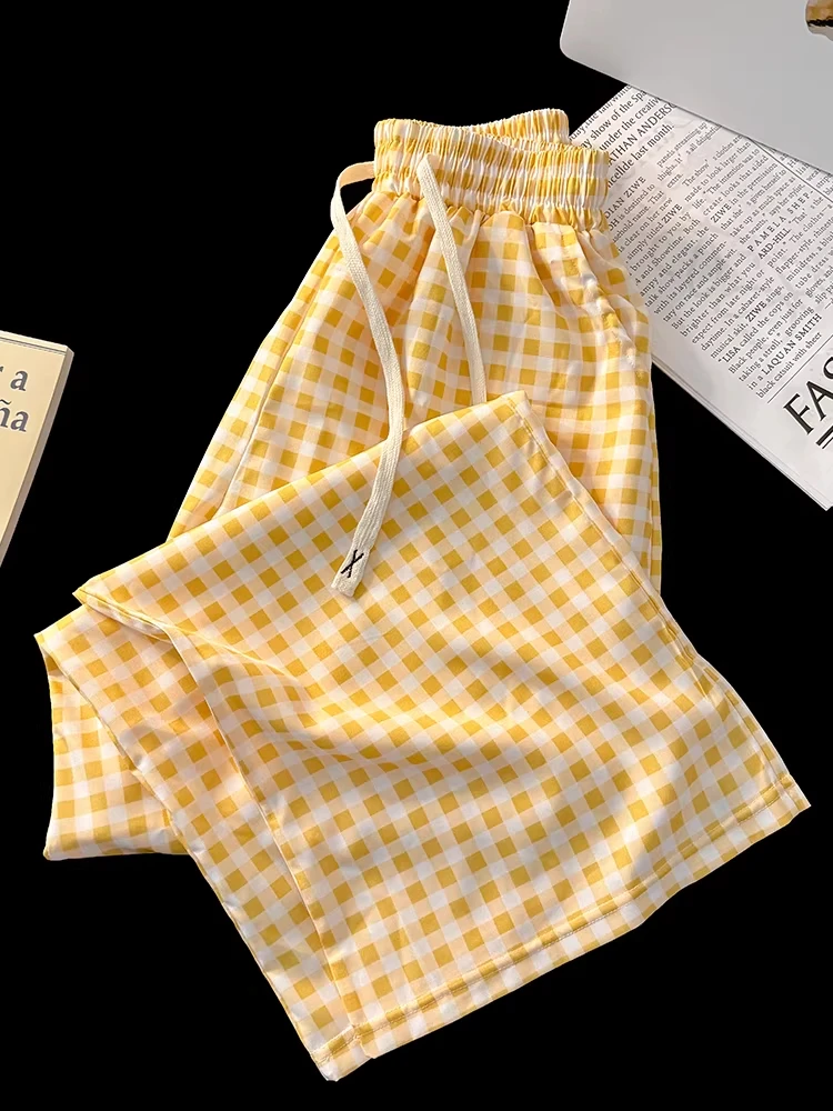plus Size 300 Pounds Retro Plaid Casual Sports Pants Women Summer Lazy Sleepwear Walking Home Wide Leg Long Trousers
plus Size 300 Pounds Retro Plaid Casual Sports Pants Women Summer Lazy Sleepwear Walking Home Wide Leg Long Trousers
