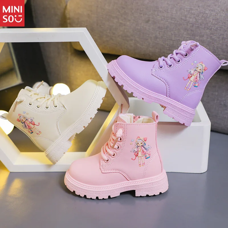 Детские кожаные ботинки Miniso Martin на весну/осень — водонепроницаемые ботильоны с мультяшным дизайном, унисекс
Детские кожаные ботинки Miniso Martin на весну/осень — водонепроницаемые ботильоны с мультяшным дизайном, унисекс