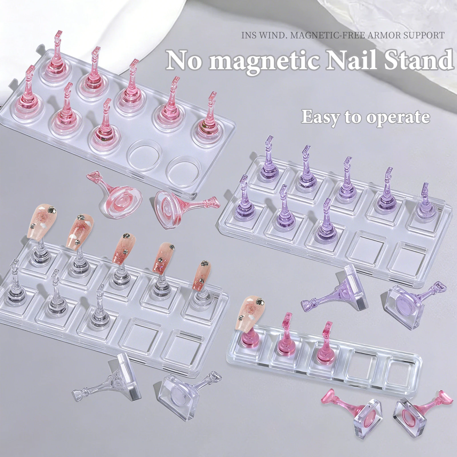 5/10Grid Non-Magnetic Nail Acrylic Display Stand Transparent Holder For Practice Showing Shelf False Nails Holder DIY Salon Tool
5/10Grid Non-Magnetic Nail Acrylic Display Stand Transparent Holder For Practice Showing Shelf False Nails Holder DIY Salon Tool