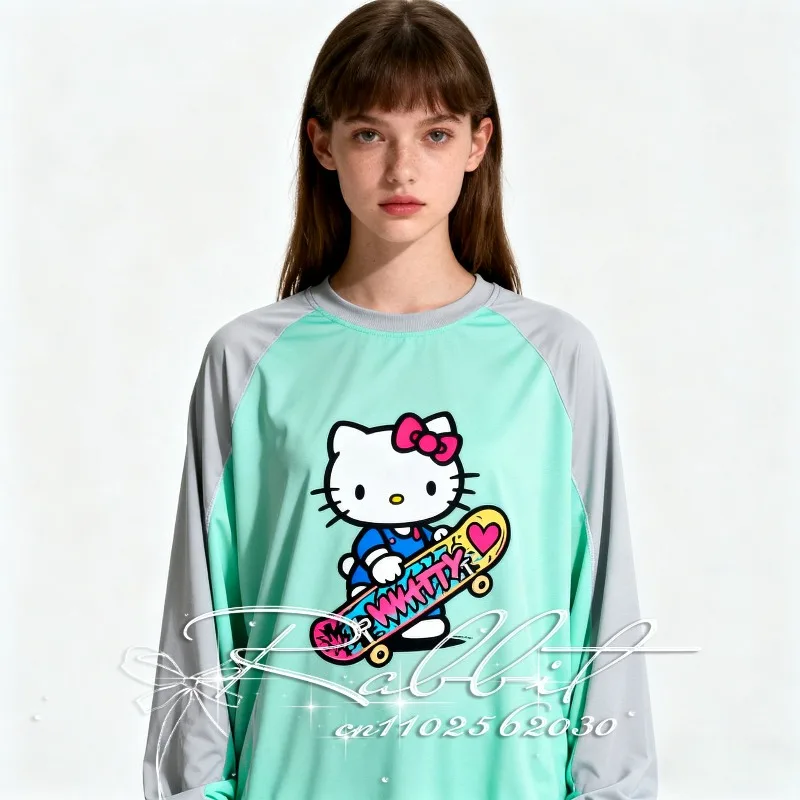 2025NewSanrio Family Fashion Hip Hop Hello Kitty T-shirt for GirlsAdult and Children SkateboardingPrintedCasual SportsLongSleeve
2025NewSanrio Family Fashion Hip Hop Hello Kitty T-shirt for GirlsAdult and Children SkateboardingPrintedCasual SportsLongSleeve