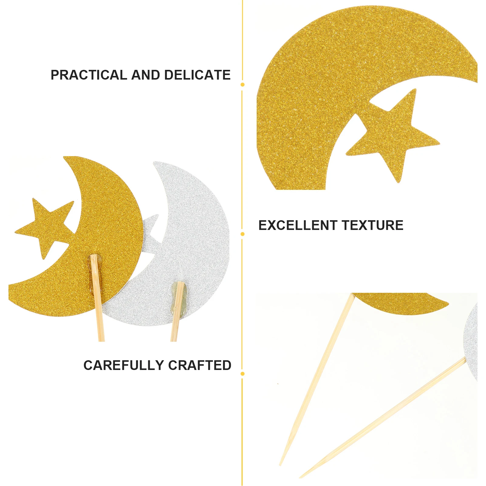24 Pcs Eid Decorations Cake Ornaments Cupcake Picks Glittery Moon Star Topper Party Food Picks Wedding Birthday Bridal Shower
24 Pcs Eid Decorations Cake Ornaments Cupcake Picks Glittery Moon Star Topper Party Food Picks Wedding Birthday Bridal Shower