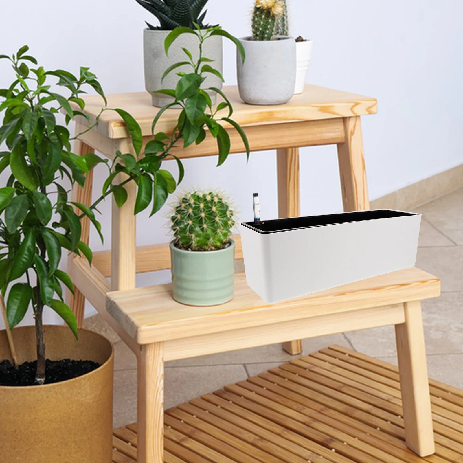 Набор из 1 утолщенного узкорамного горшка для овощей с индикатором уровня воды, самополивающийся цветочный горшок, пластиковый контейнер для растений
Набор из 1 утолщенного узкорамного горшка для овощей с индикатором уровня воды, самополивающийся цветочный горшок, пластиковый контейнер для растений