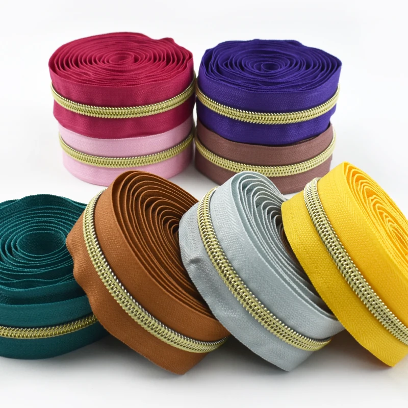 2-10Meters Meetee 5# Nylon Zipper Tapes Gold Teeth Zippers for Sewing Continuous Zips Roll Bag Garment Closure Zip Repair Kits
2-10Meters Meetee 5# Nylon Zipper Tapes Gold Teeth Zippers for Sewing Continuous Zips Roll Bag Garment Closure Zip Repair Kits