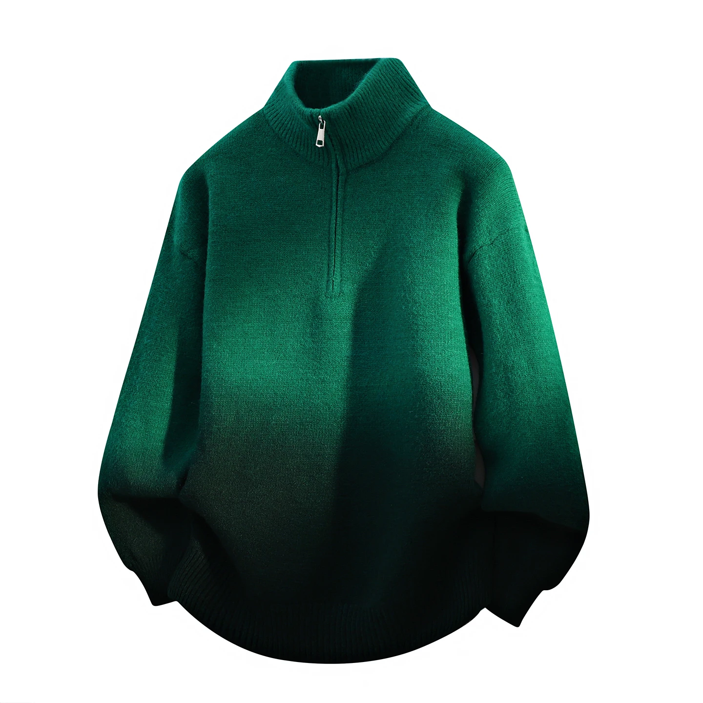 High Collar Men's Knitted Sweater Loose Casual American Retro adient Color Loose Lazy Sle High End Autumn Winter Knitwear
High Collar Men's Knitted Sweater Loose Casual American Retro adient Color Loose Lazy Sle High End Autumn Winter Knitwear