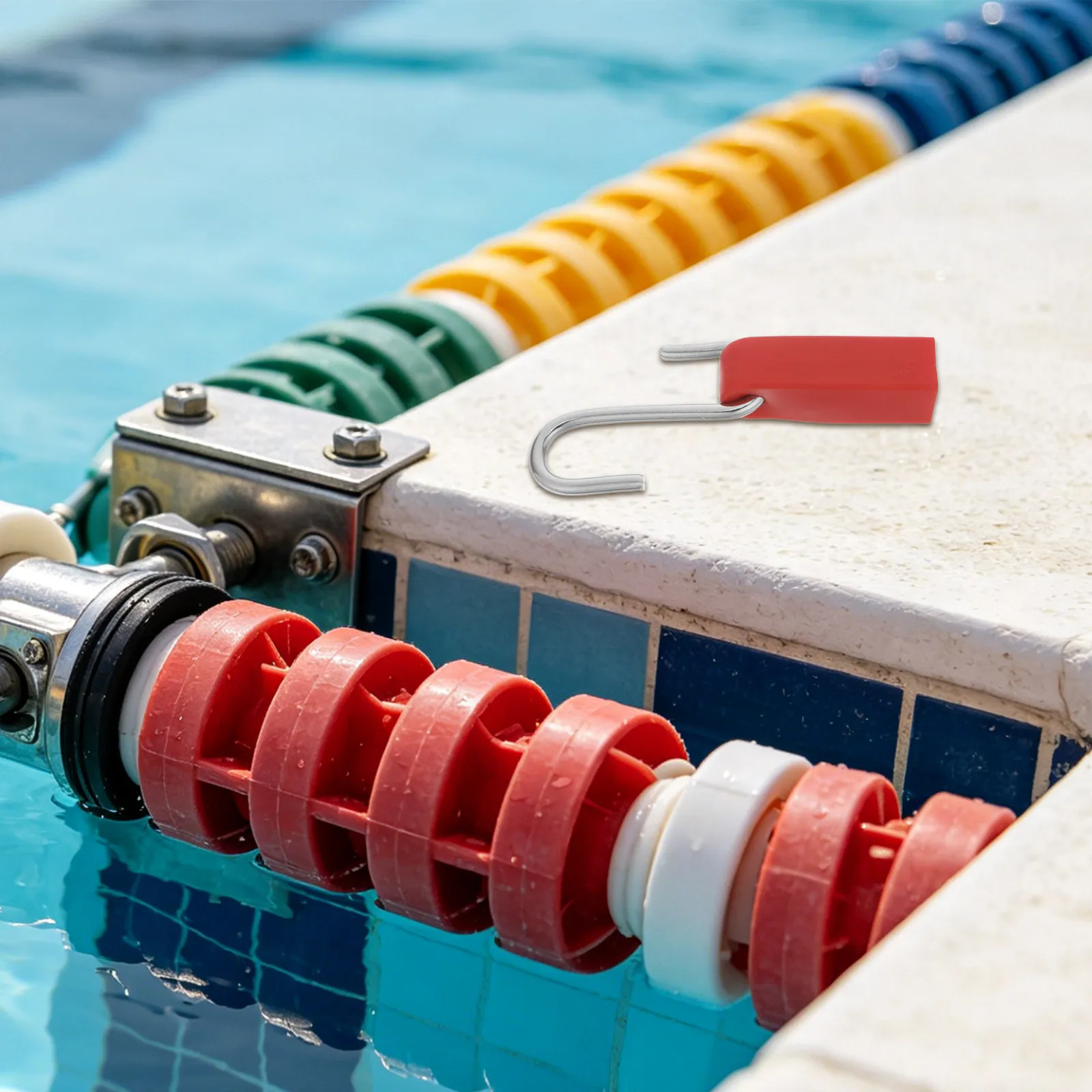 Swimming Pool Lane Rope Tightener Stainless Steel S Hook Scratch Proof Universal Lane Line Tensioner for Clubs Schools Training
Swimming Pool Lane Rope Tightener Stainless Steel S Hook Scratch Proof Universal Lane Line Tensioner for Clubs Schools Training