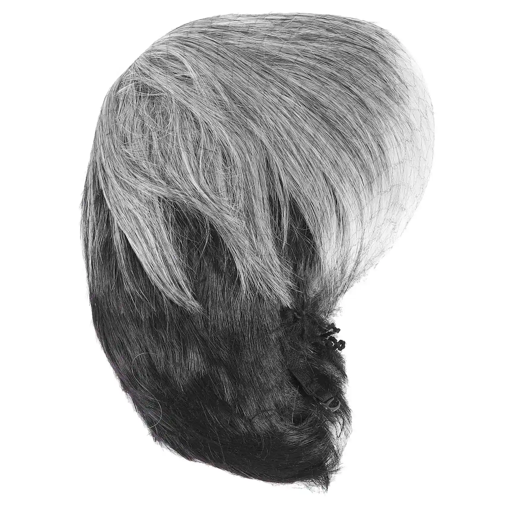 【HOT ITEMS】Men Short Straight Wig Ombre Grey Black Synthetic Wig for Male Hair Fleeciness Realistic Natural Toupee Wigs
【HOT ITEMS】Men Short Straight Wig Ombre Grey Black Synthetic Wig for Male Hair Fleeciness Realistic Natural Toupee Wigs