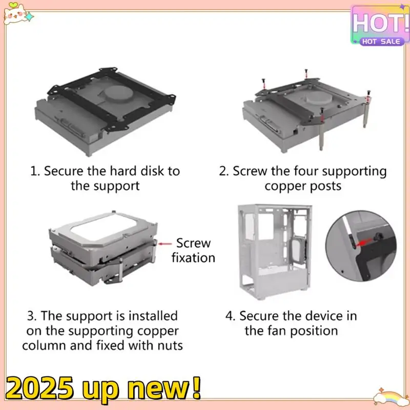 Classy-12Cm Fan Hard Drive Bracket SSD 3.5 Inch Hard Drive Bracket Extended Multi-Layer Stacking Bracket Computer Parts
Classy-12Cm Fan Hard Drive Bracket SSD 3.5 Inch Hard Drive Bracket Extended Multi-Layer Stacking Bracket Computer Parts