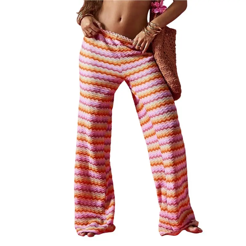 NEW-Women's Beach Cover Up Pants Crochet Drawstring Elastic Boho Swimsuit Cover Up Long Pants Colorful S
NEW-Women's Beach Cover Up Pants Crochet Drawstring Elastic Boho Swimsuit Cover Up Long Pants Colorful S