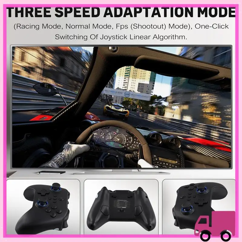 Compact Z03 Wireless Gamepad Hall Crank Double Cut Trigger Keys Somatic For SWITCH Android IOS PC 400Mah Portable Gamepad
Compact Z03 Wireless Gamepad Hall Crank Double Cut Trigger Keys Somatic For SWITCH Android IOS PC 400Mah Portable Gamepad
