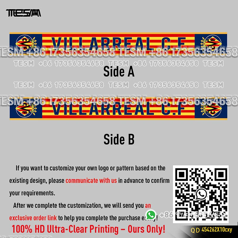 TESM Fan Scarf - Double Sided HD Print Football Club Support Scarf
TESM Fan Scarf - Double Sided HD Print Football Club Support Scarf