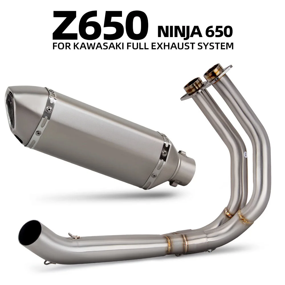 Street Racing Exhaust Full System For Kawasaki Ninja650 Z650 Ninja/Z 650 2017-2023 Moto Escape Manifold Muffler With DB Killer
Street Racing Exhaust Full System For Kawasaki Ninja650 Z650 Ninja/Z 650 2017-2023 Moto Escape Manifold Muffler With DB Killer