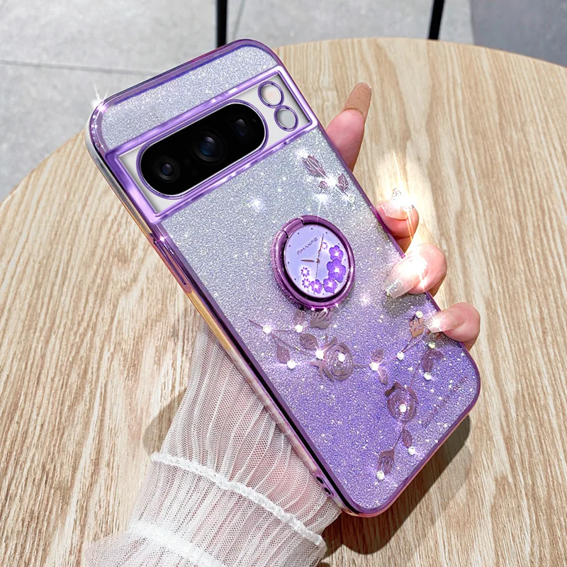 Luxury Electroplated Glitter Bling Ring Phone Case for Google Pixel 9 8 8A 7 7A 6 6A Pro XL Flower Clock Holder Cover
Luxury Electroplated Glitter Bling Ring Phone Case for Google Pixel 9 8 8A 7 7A 6 6A Pro XL Flower Clock Holder Cover