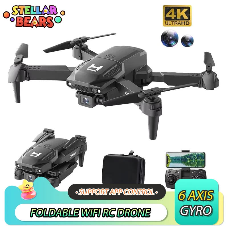 2.4G 6 Aaxis Gyroscope Mini Drone Quadcopter Wide Angle 4K HD Dual Camera WIFI RC Helicopter Drone Toy Headless Mode Kids Gifts
2.4G 6 Aaxis Gyroscope Mini Drone Quadcopter Wide Angle 4K HD Dual Camera WIFI RC Helicopter Drone Toy Headless Mode Kids Gifts